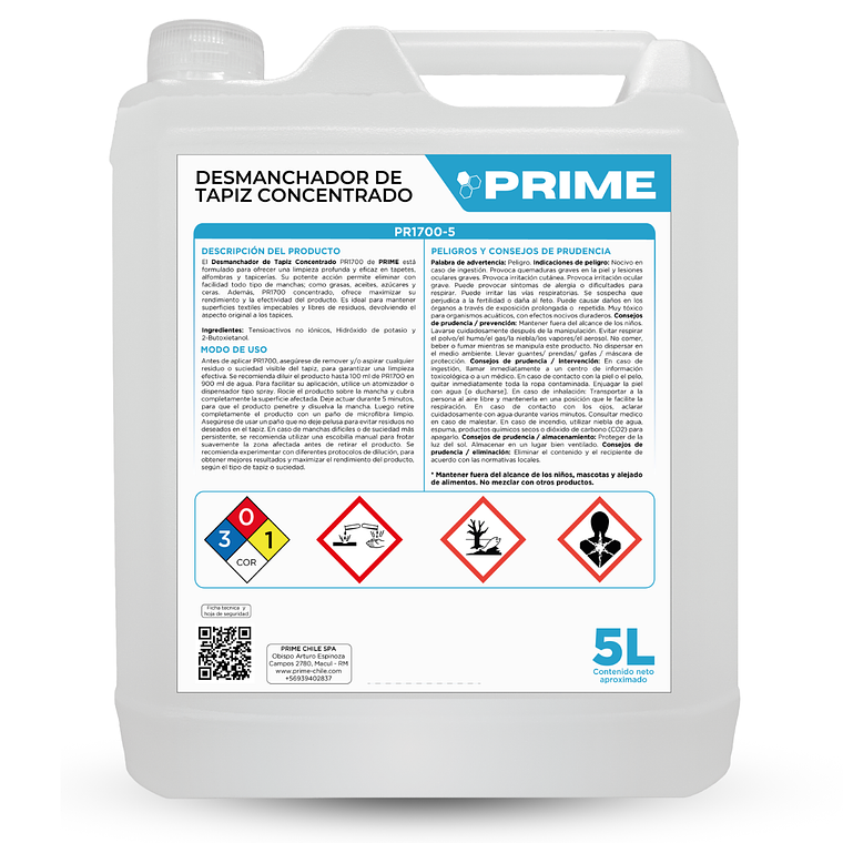 DESMANCHADOR DE TAPIZ CONCENTRADO - ENV 5L  1