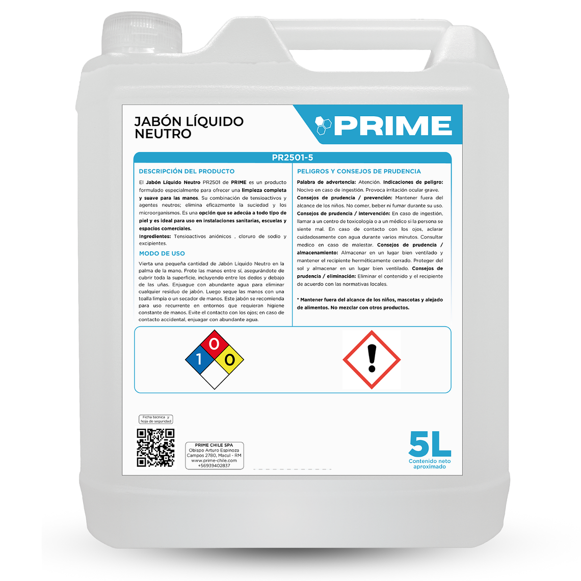 JABÓN LÍQUIDO NEUTRO - ENV 5L 1