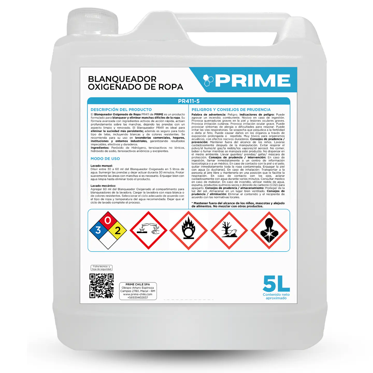 BLANQUEADOR OXIGENADO PARA ROPA - ENV 5L  1