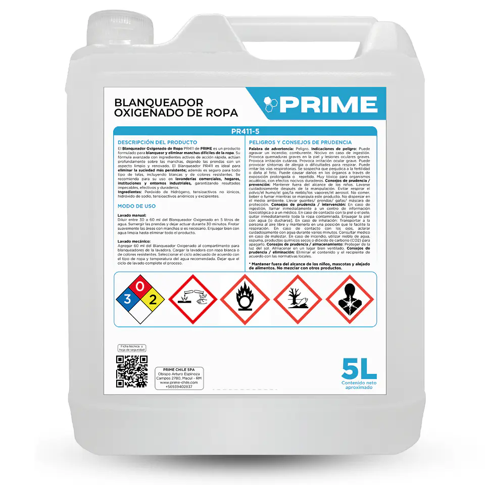 BLANQUEADOR OXIGENADO PARA ROPA - ENV 5L  1
