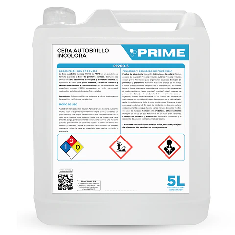 CERA AUTOBRILLO INCOLORA - ENV 5L
