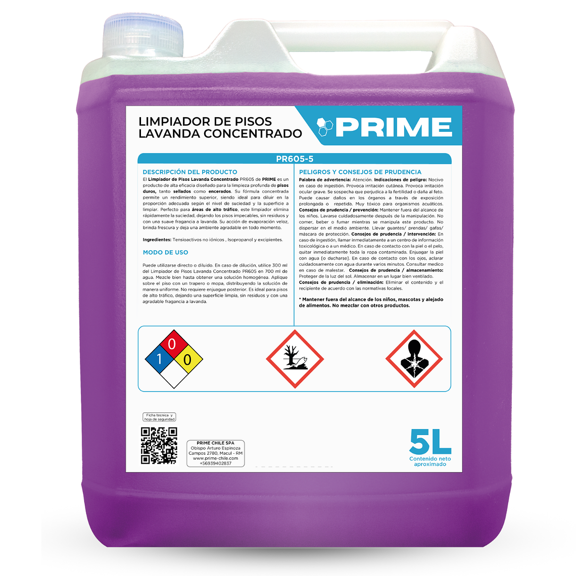 LIMPIADOR DE PISOS LAVANDA CONCENTRADO - ENV 5L  1