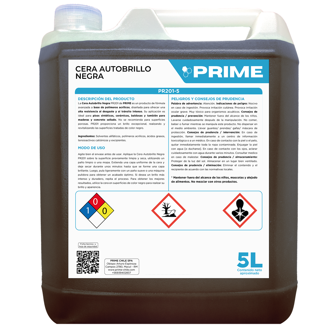 CERA AUTOBRILLO NEGRA - ENV 5L 1