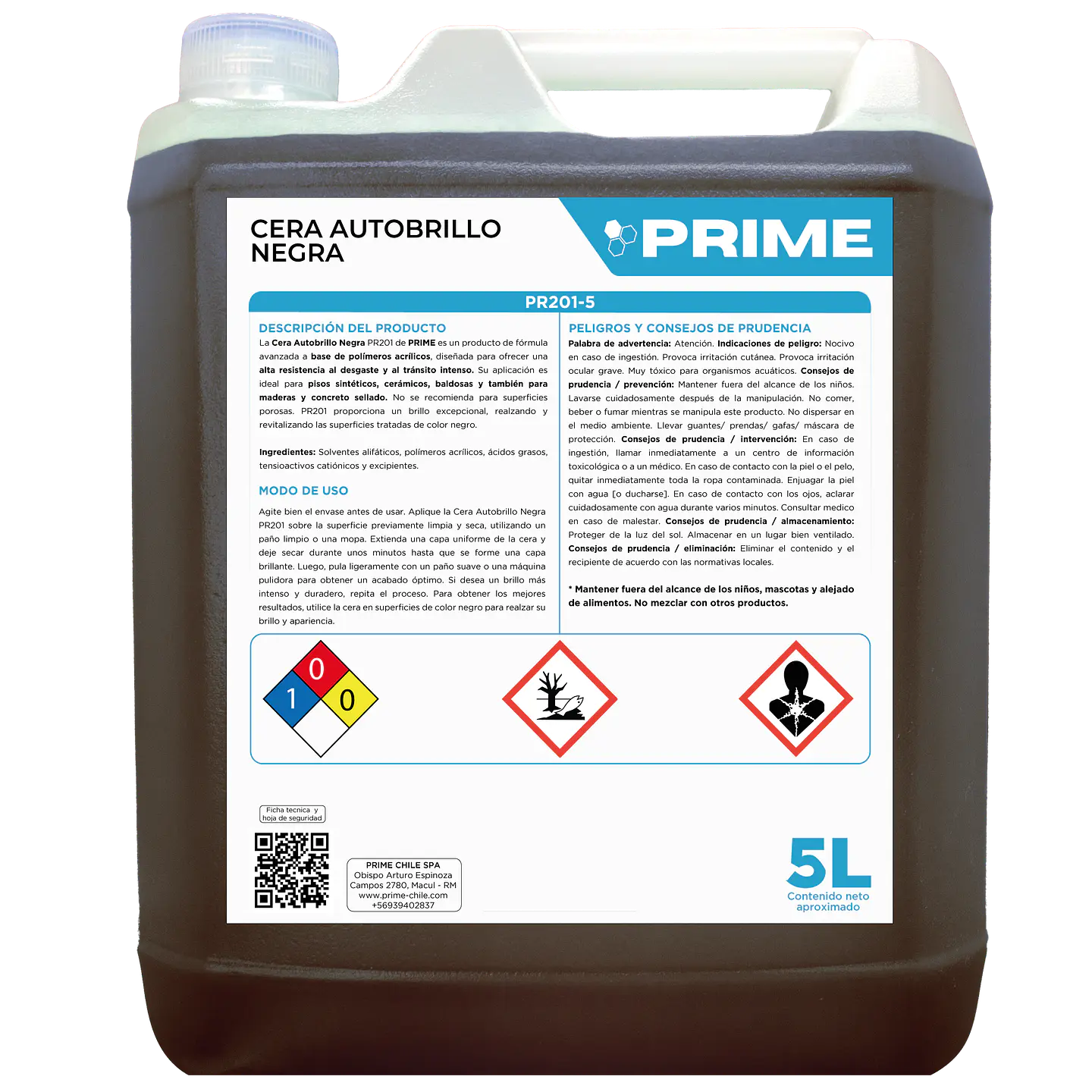 CERA AUTOBRILLO NEGRA - ENV 5L 1