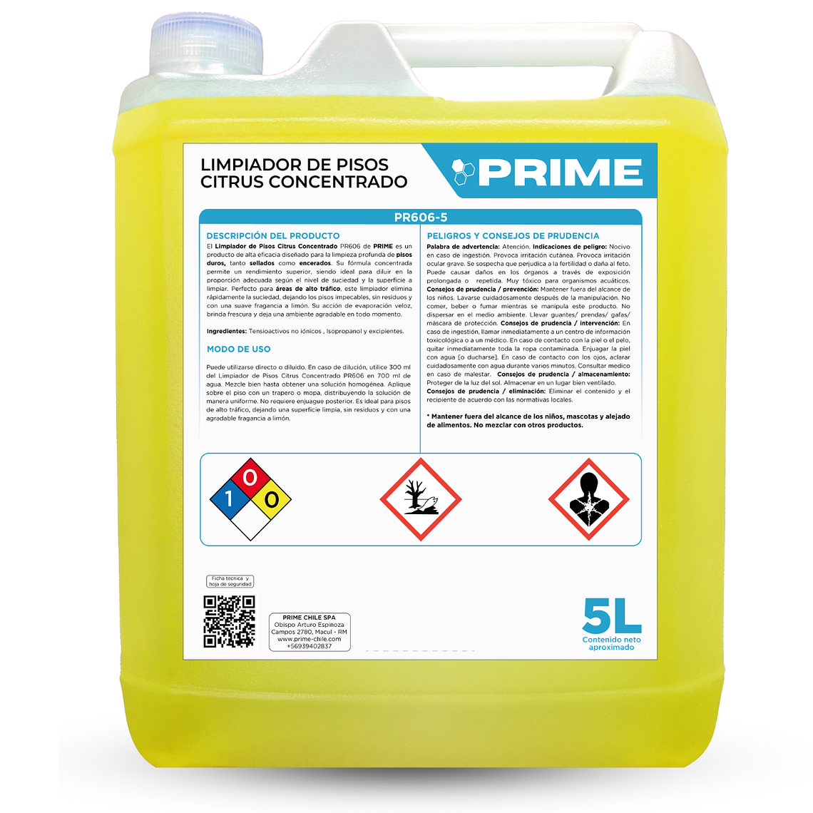 LIMPIADOR DE PISOS CITRUS CONCENTRADO - ENV 5L  1