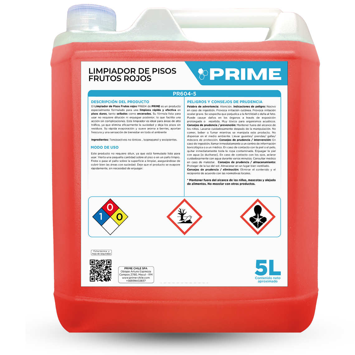 LIMPIADOR DE PISOS FRUTOS ROJOS - ENV 5L  1