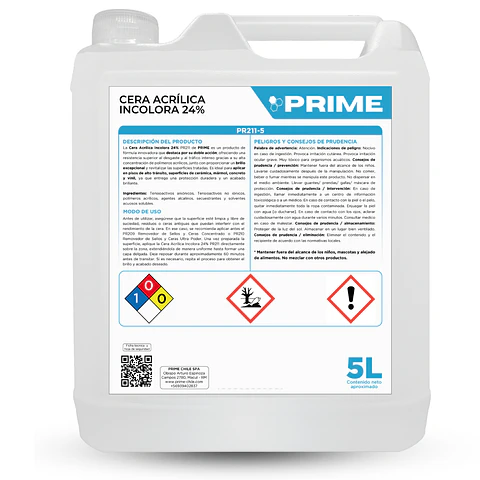 CERA ACRÍLICA INCOLORA 24% - ENV 5L