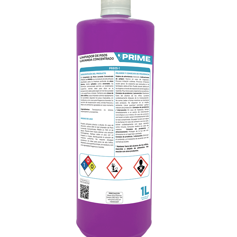 LIMPIADOR DE PISOS LAVANDA CONCENTRADO - ENV 1L  1