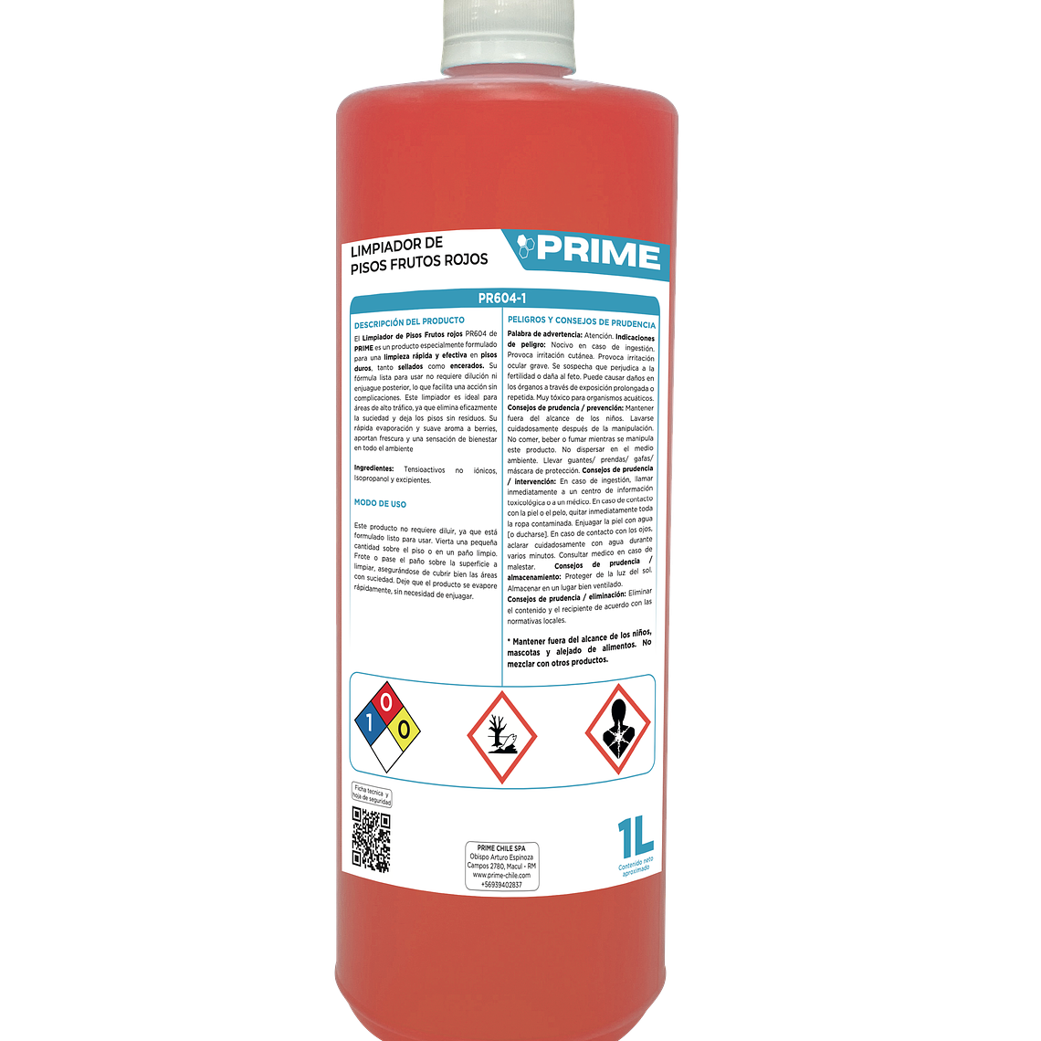 LIMPIADOR DE PISOS FRUTOS ROJOS - ENV 1L  1