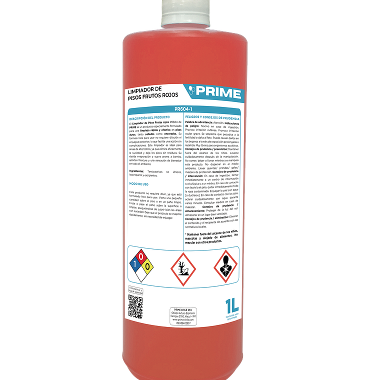 LIMPIADOR DE PISOS FRUTOS ROJOS - ENV 1L  1