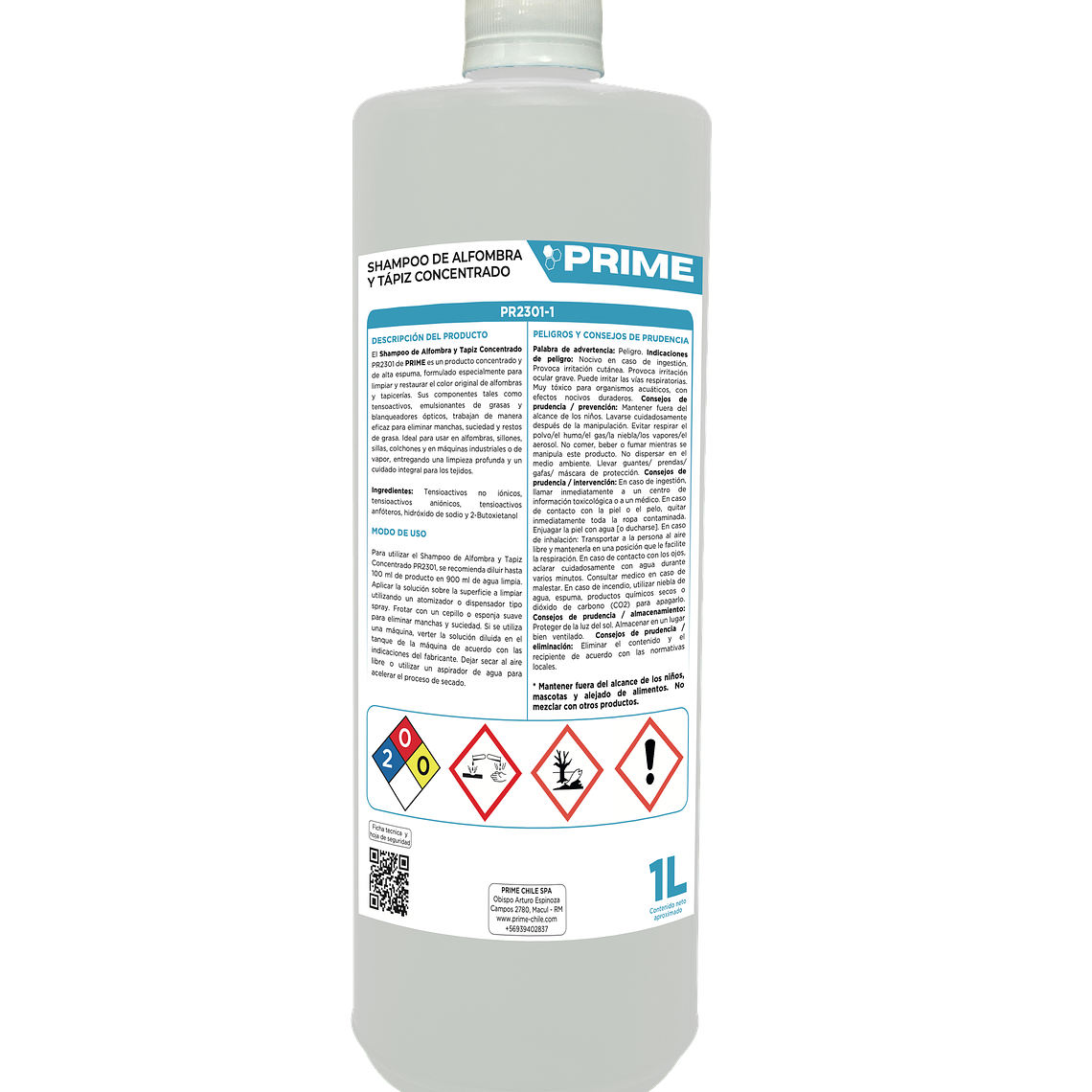 SHAMPOO DE ALFOMBRA Y TAPIZ CONCENTRADO - ENV 1L  1