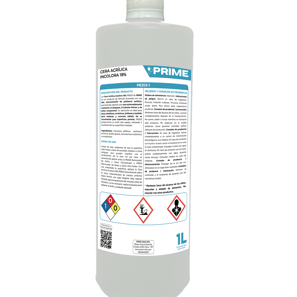 CERA ACRÍLICA INCOLORA 18% - ENV 1L 1