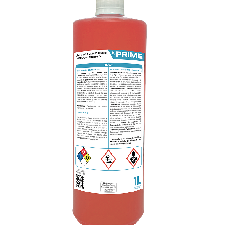 LIMPIADOR DE PISOS FRUTOS ROJOS CONCENTRADO - ENV 1L  1