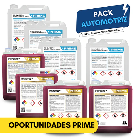 PACK DUPLAS: DESENGRASANTES ULTRA + RENOVADOR GOMAS CONCENTRADO