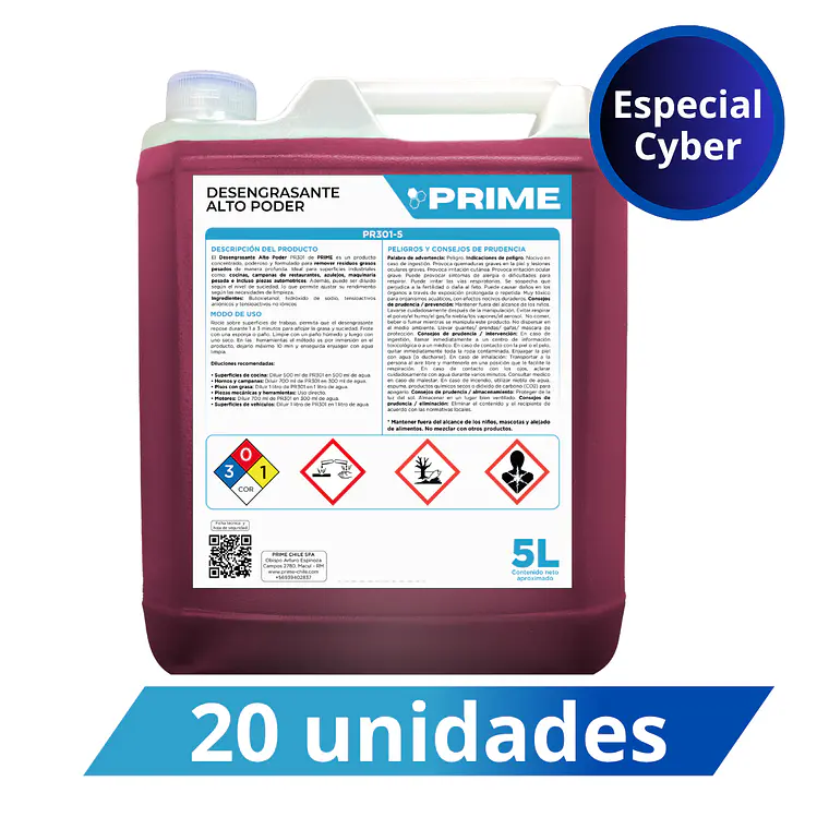 20 DESENGRASANTE ALTO PODER ENV 5L 1