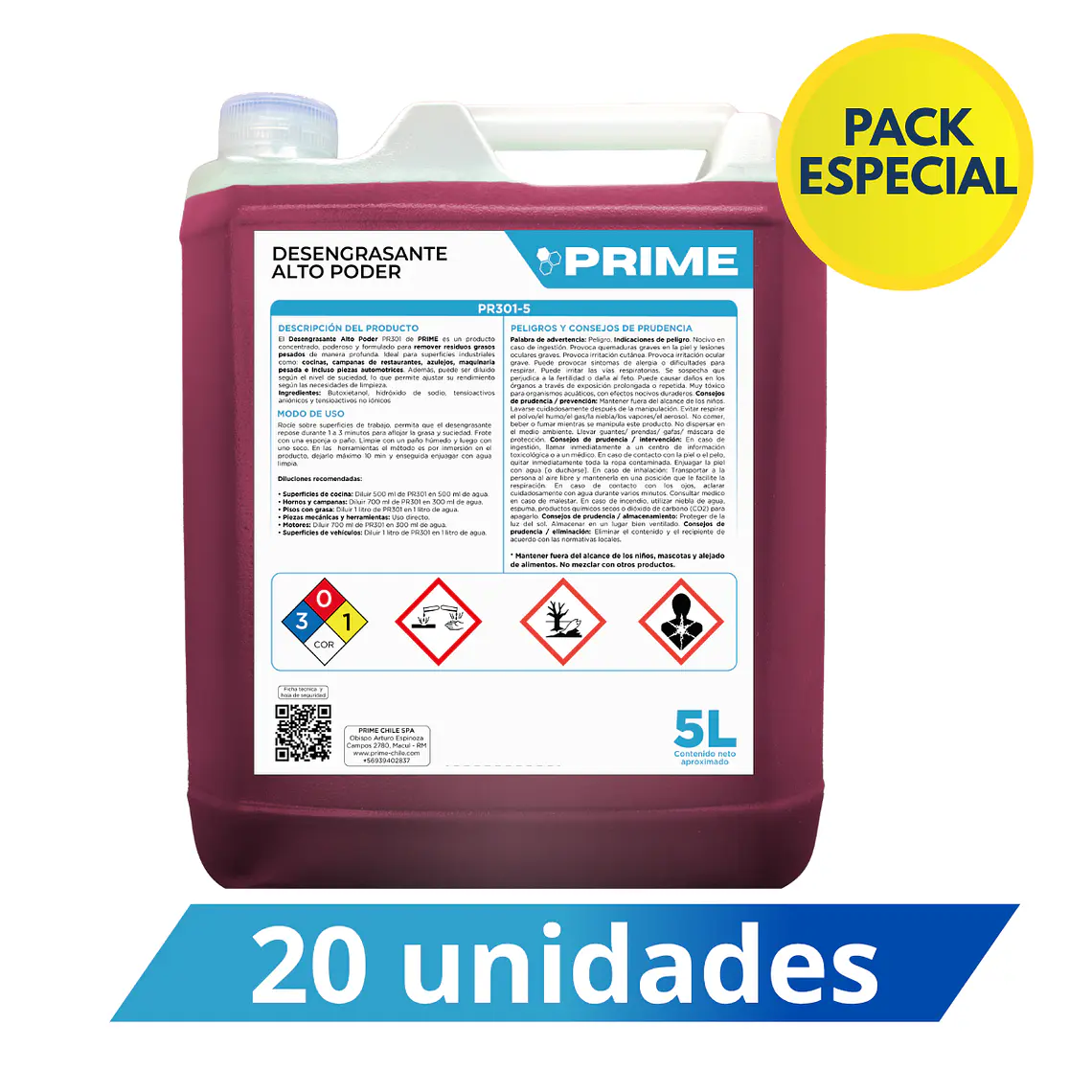 20 DESENGRASANTE ALTO PODER ENV 5L 1