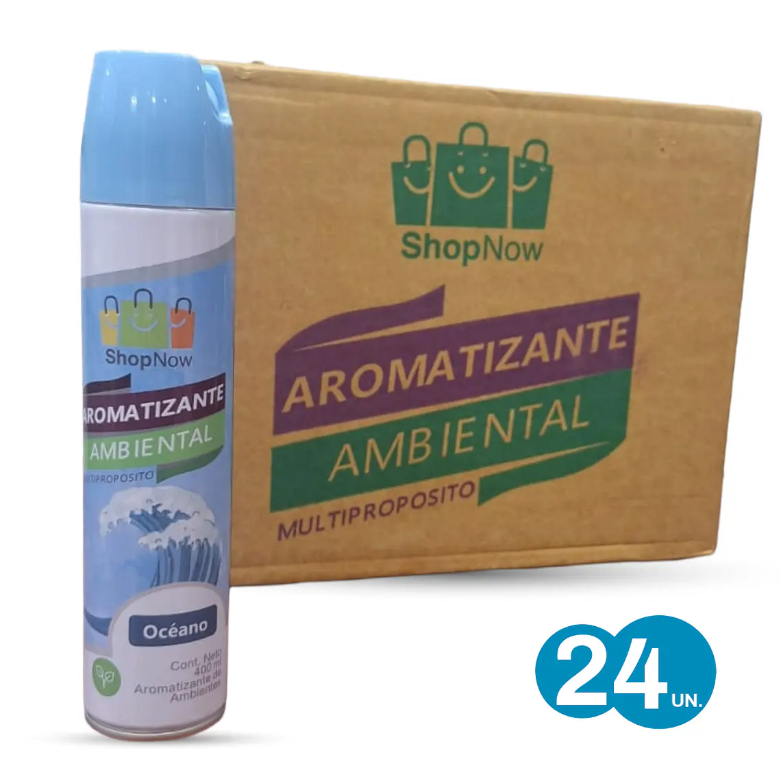 AROMATIZANTE AMBIENTAL SPRAY 400ML OCÉANO 24 unidades 1