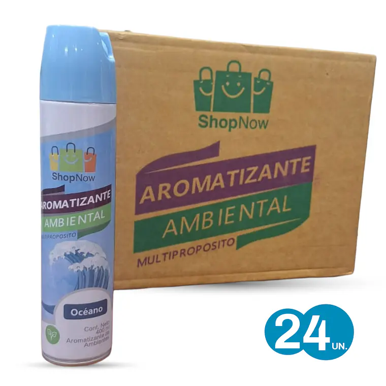AROMATIZANTE AMBIENTAL SPRAY 400ML OCÉANO 24 unidades 1