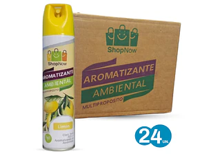 AROMATIZANTE AMBIENTAL SPRAY 400ML LIMÓN 24 unidades