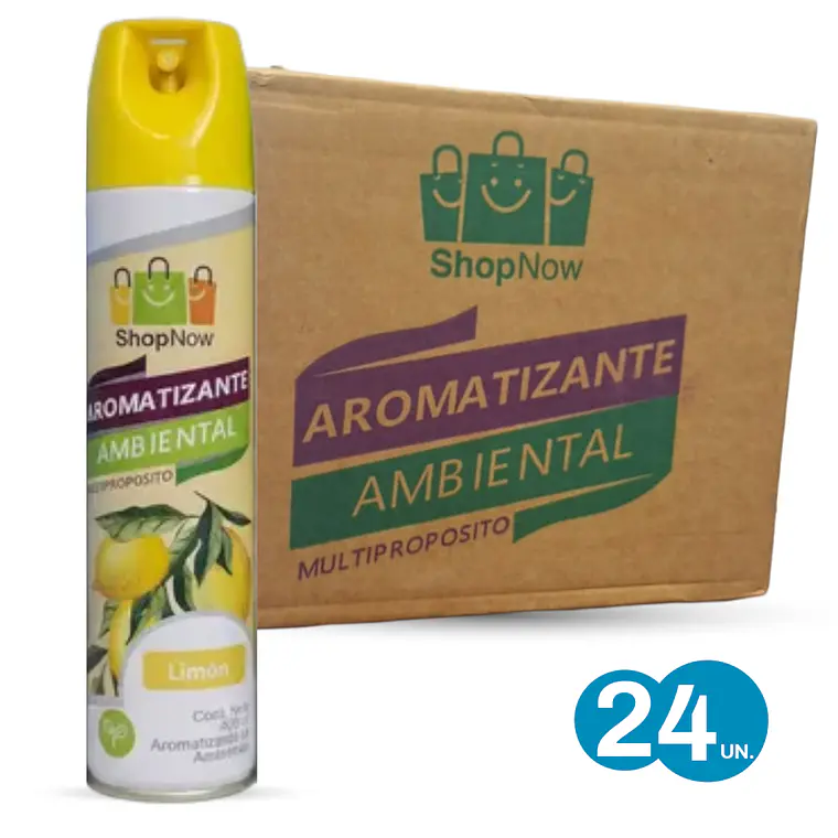 AROMATIZANTE AMBIENTAL SPRAY 400ML LIMÓN 24 unidades 1