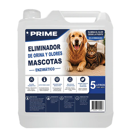 ELIMINADOR DE ORINA Y OLORES MASCOTAS ENZIMÁTICO - ENV 5L