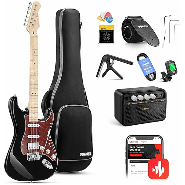 Pack Guitarra eléctrica Donner DST-152B 1