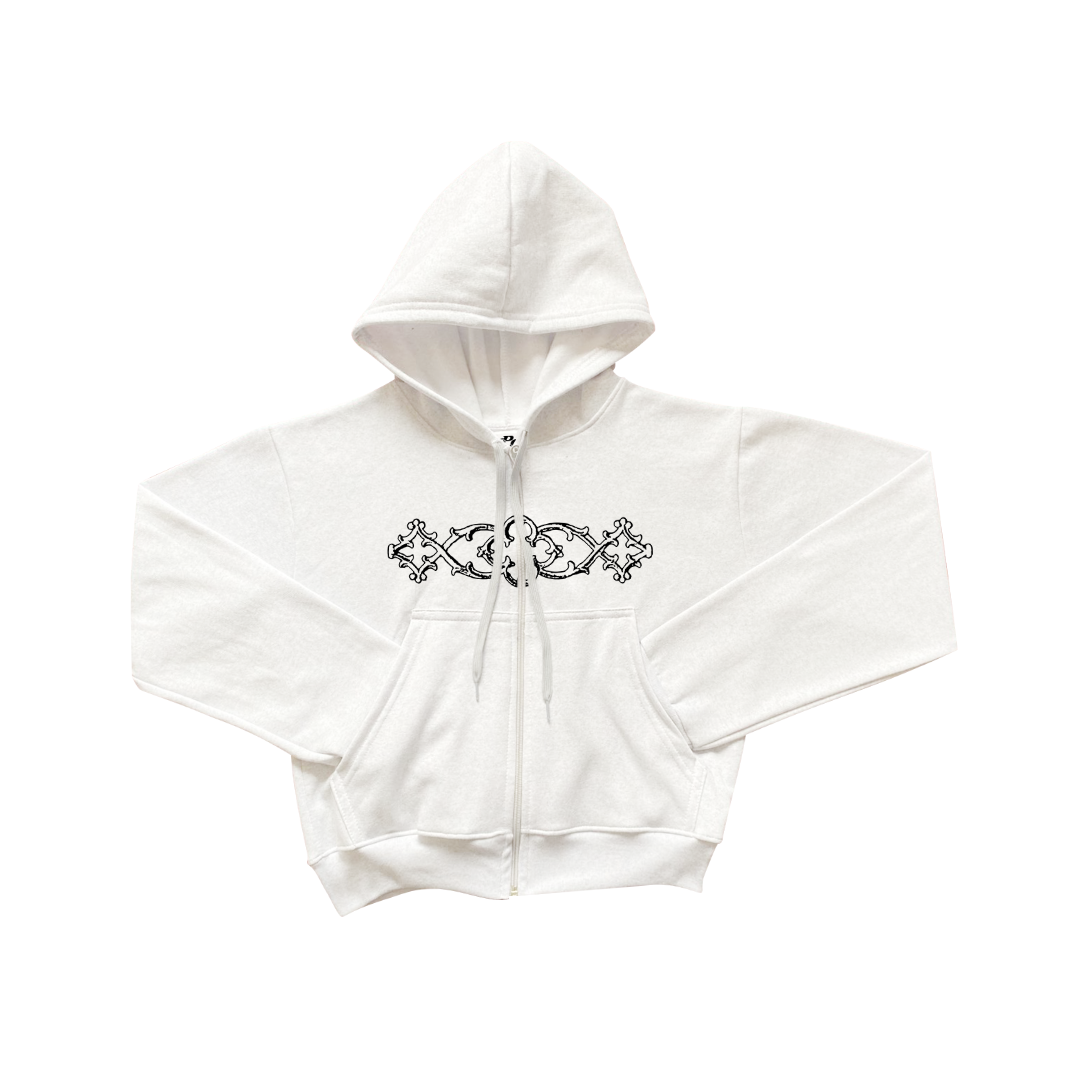 Heraldic Zipper Hoddie 1