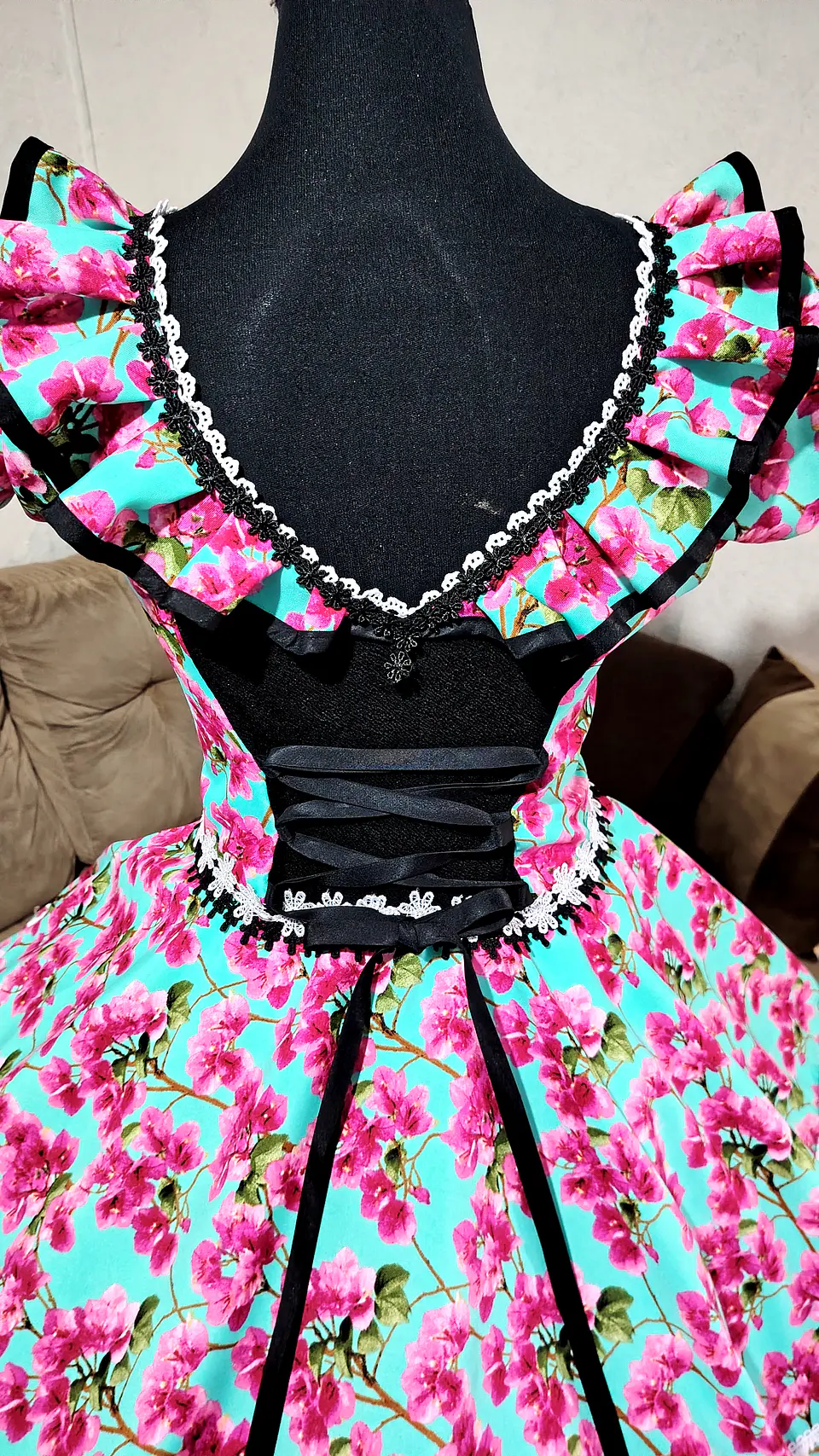 Vestido turquesa  2