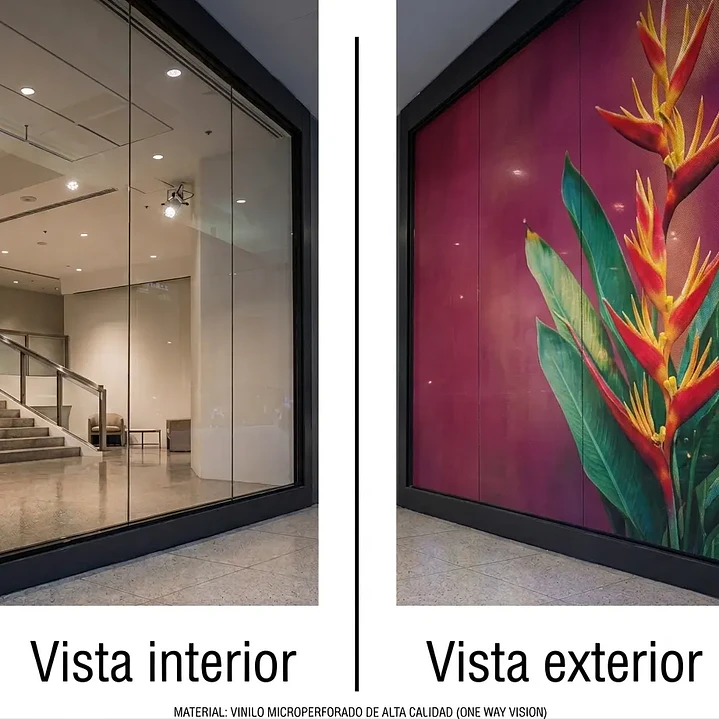 Microperforado Publicitario (Window Vision) – Ideal para Vidrios Comerciales 1