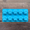 Moldes de silicona de patita azul