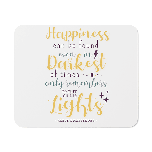 Mouse Pad - Harry Potter - Albus Dumbledore - Happiness Can Be Found...