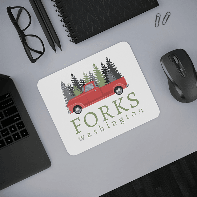 Mouse Pad - Crepúsculo - Forks, Washington