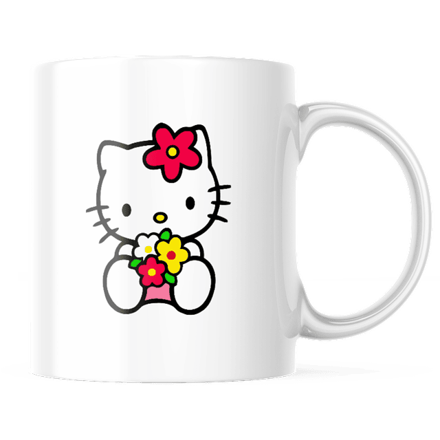 Taza - Hello Kitty - Flores