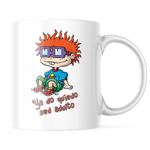 Taza - Rugrats - Carlitos - Ya No Quiero Ser Adulto