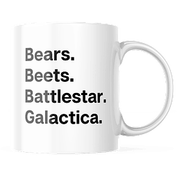 Taza - The Office - Bears Beets Battlestar Galactica