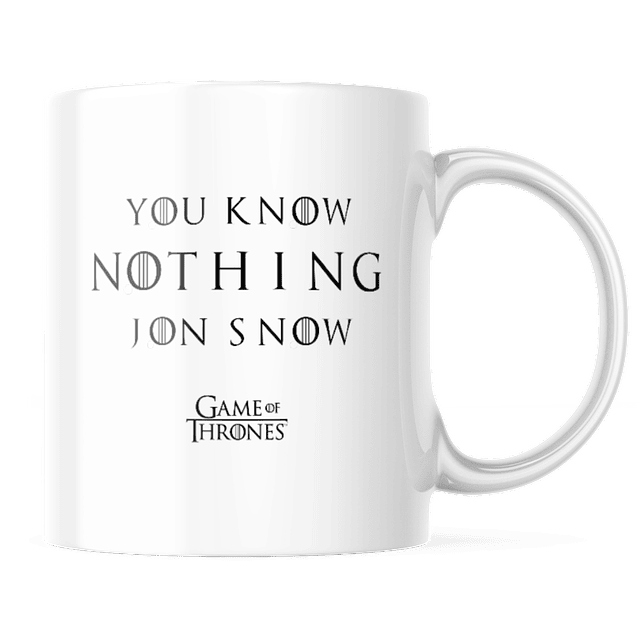 Taza - Game Of Thrones - Got - You Know Nothing Jon Snow