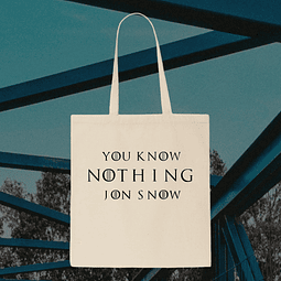 Tote Bag - Game Of Thrones - Got - You Know Nothing Jon Snow