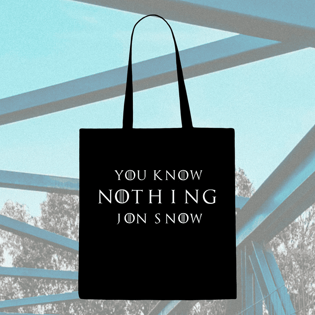 Tote Bag - Game Of Thrones - Got - You Know Nothing Jon Snow