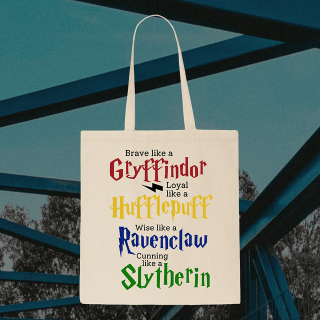 Tote Bag - Harry Potter - Brave Like A Gryffindor, Loyal Like...