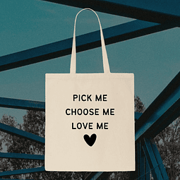 Tote Bag - Grey's Anatomy - Pick Me Choose Me Love Me