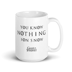 Tazón - Game Of Thrones - Got - You Know Nothing Jon Snow