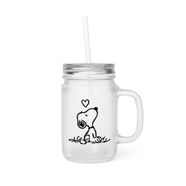 Mason Jar - Snoopy