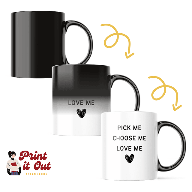 Taza Mágica -  Grey's Anatomy - Pick Me Choose Me Love Me