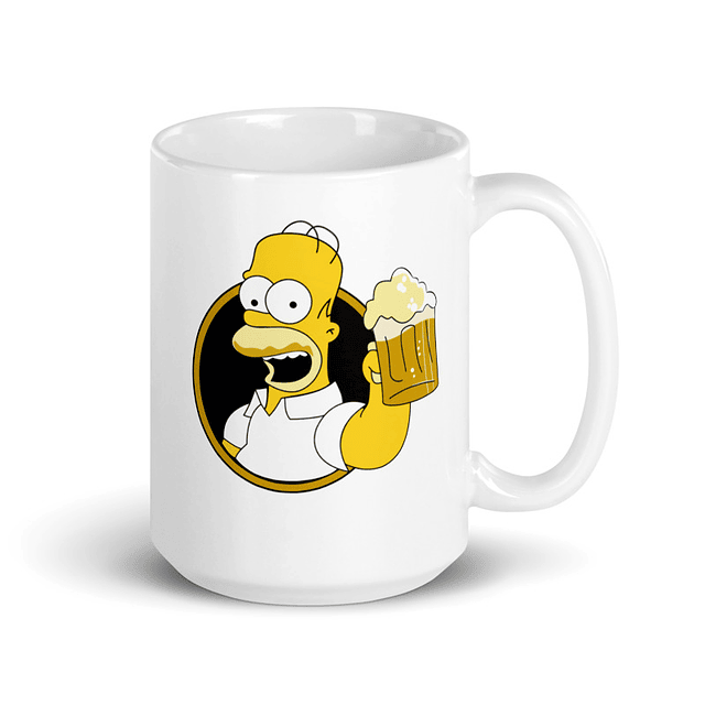 Tazón - Los Simpsons - Homero's Beer 2
