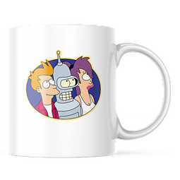 Taza - Futurama - Leela, Fry & Bender