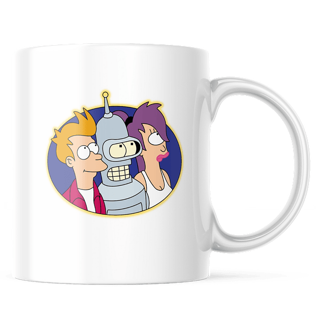 Taza - Futurama - Leela, Fry & Bender