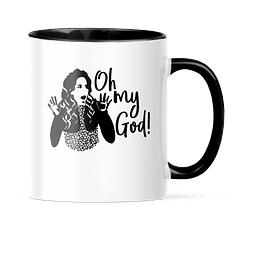 Taza Asa y Borde Color - Friends - Janice: Oh My God!