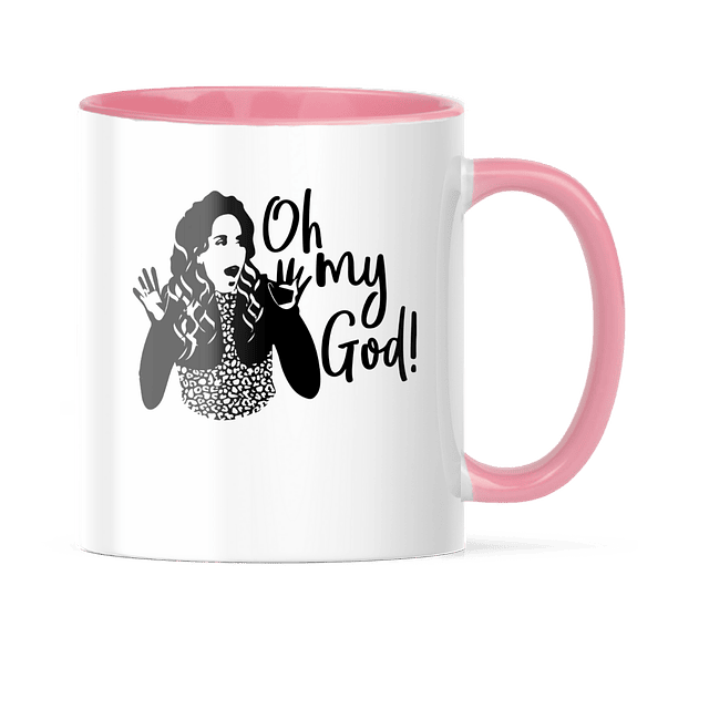 Taza Asa y Borde Color - Friends - Janice: Oh My God!