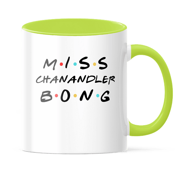 Taza Asa y Borde Color - Friends - Miss Chanandler Bong