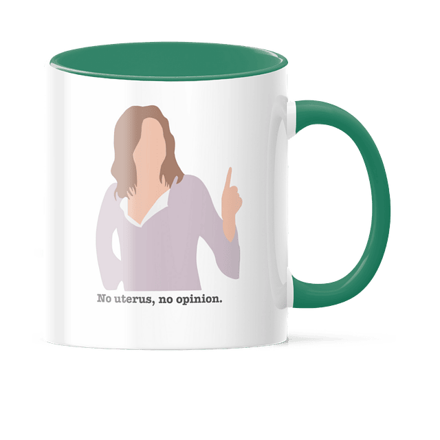 Taza Asa y Borde Color - Friends - Rachel - No Uterus No Opinion 